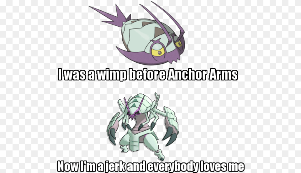 Owasawimp Before Anchor Arms Nowltmaferkandeverybody Pokemon Sun And Moon Wimpod, Book, Comics, Publication, Baby Png Image