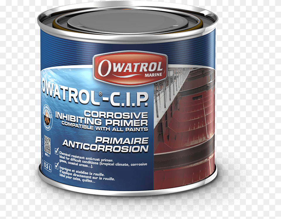 Owatrol Cip Rust Inhibiting Primer Marine Anti Corrosive Paint, Tin, Can, Aluminium, Canned Goods Free Png Download