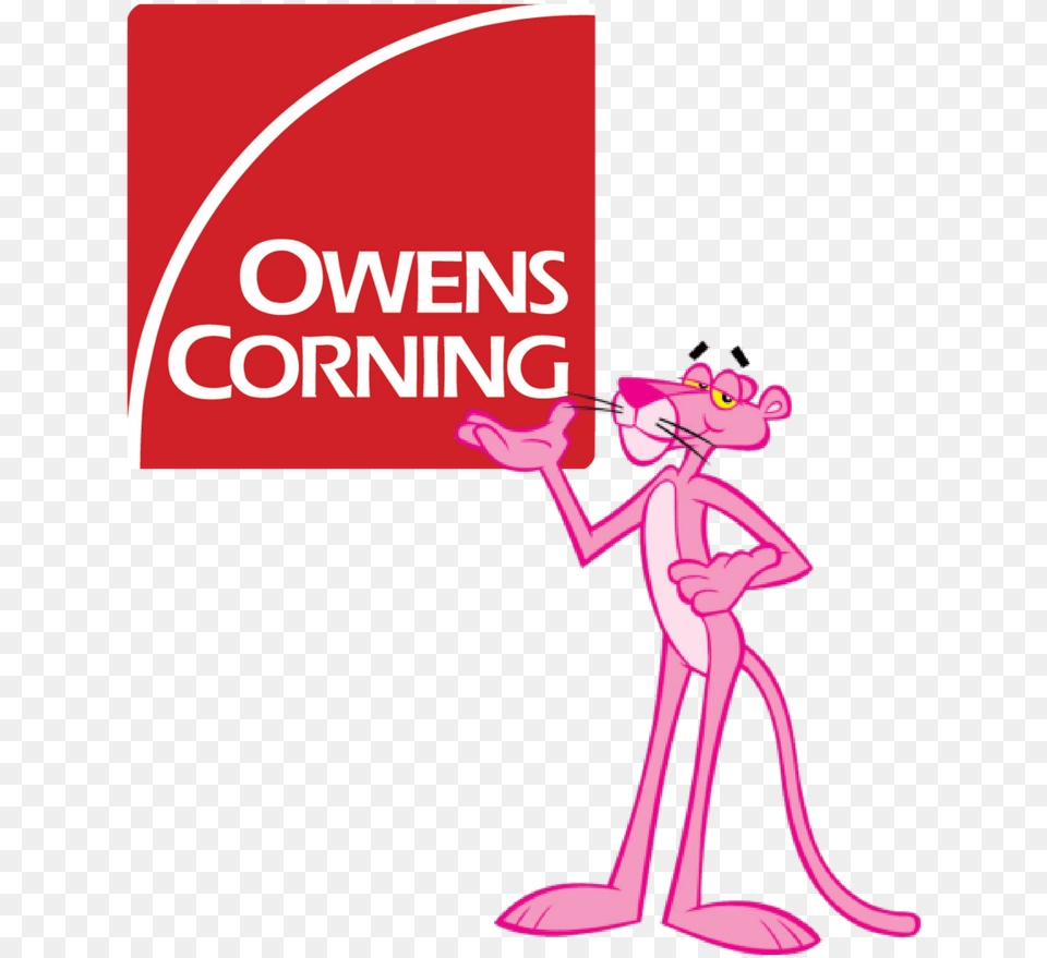 Owens Corning Logo Owens Corning, Advertisement, Poster, Cartoon, Person Png Image
