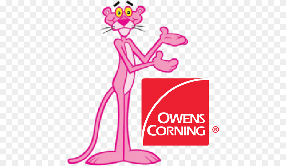Owens Corning Pink Panther, Advertisement, Purple, Person, Poster Free Transparent Png