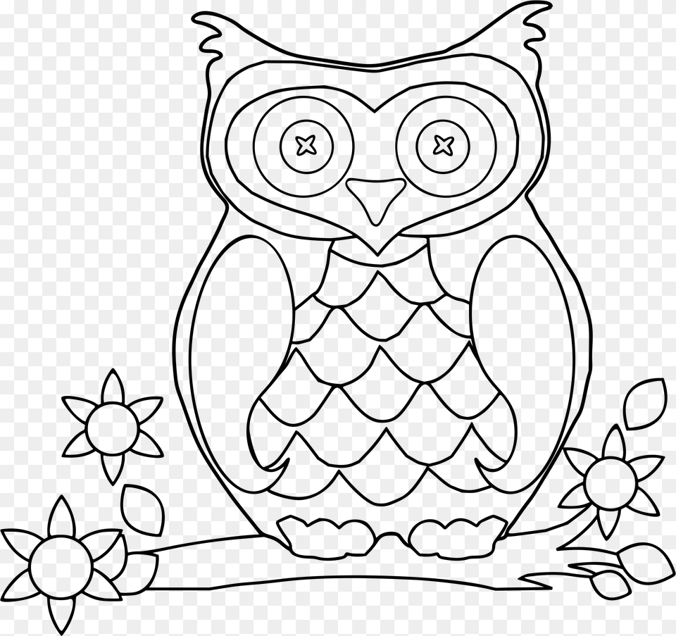 Owl 3 Clip Arts 3 Marker Challenge Ideas, Gray Free Png Download