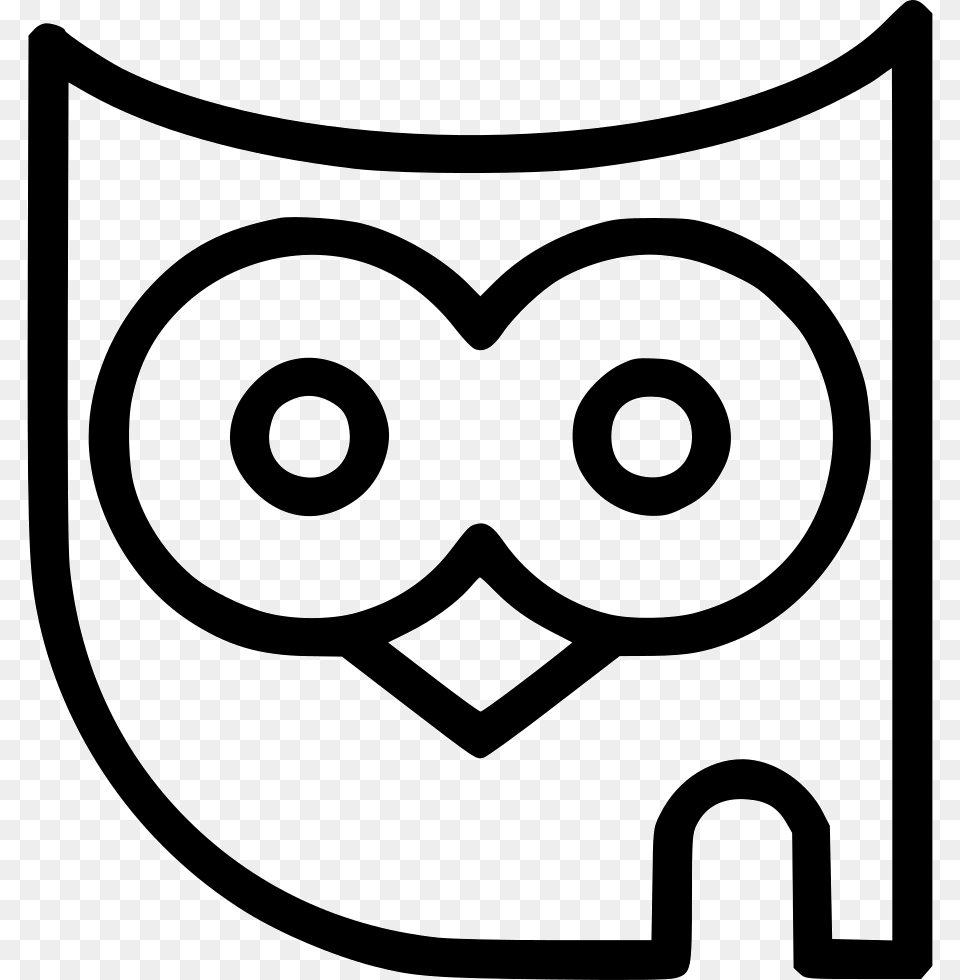 Owl Animal Face Avatar Haloween Comments Illustration, Stencil, Symbol Png