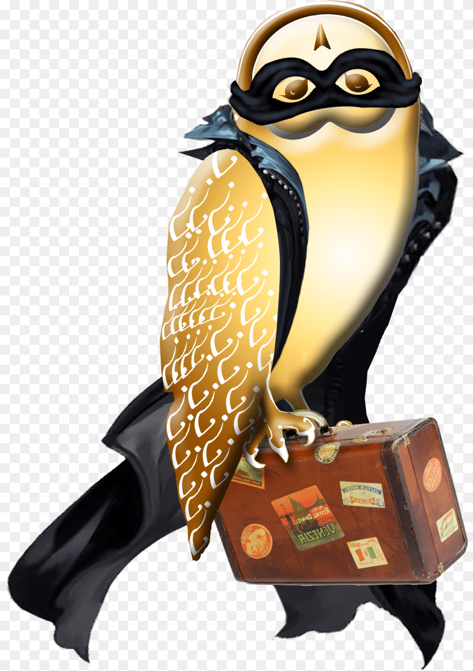 Owl Bandit No Gun Penguin, Adult, Animal, Beak, Bird Free Png Download