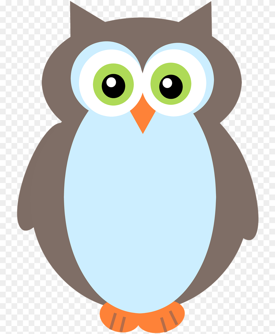 Owl Blue And Gray Grey Clip Burung Clipart, Animal, Bird, Penguin, Fish Png