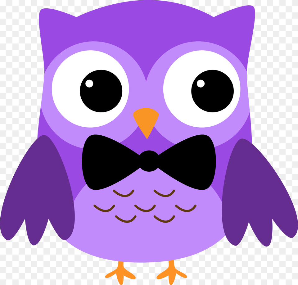 Owl Clip Artwhimsical Happy 4th Of July Owl, Purple, Animal, Fish, Sea Life Free Png Download
