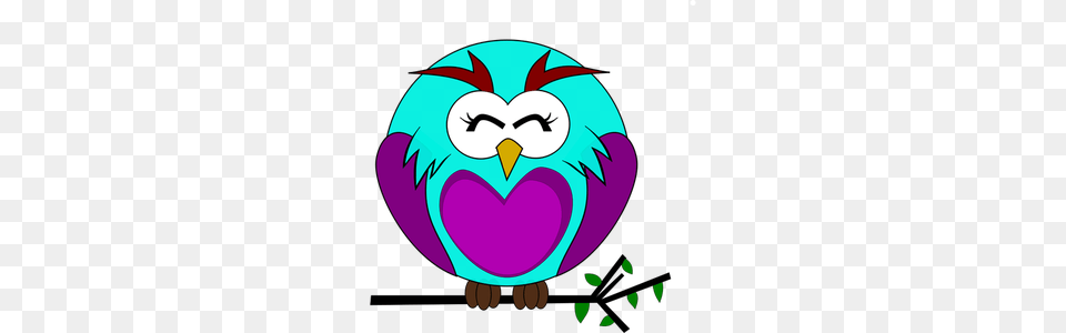Owl Clipart, Purple Free Transparent Png