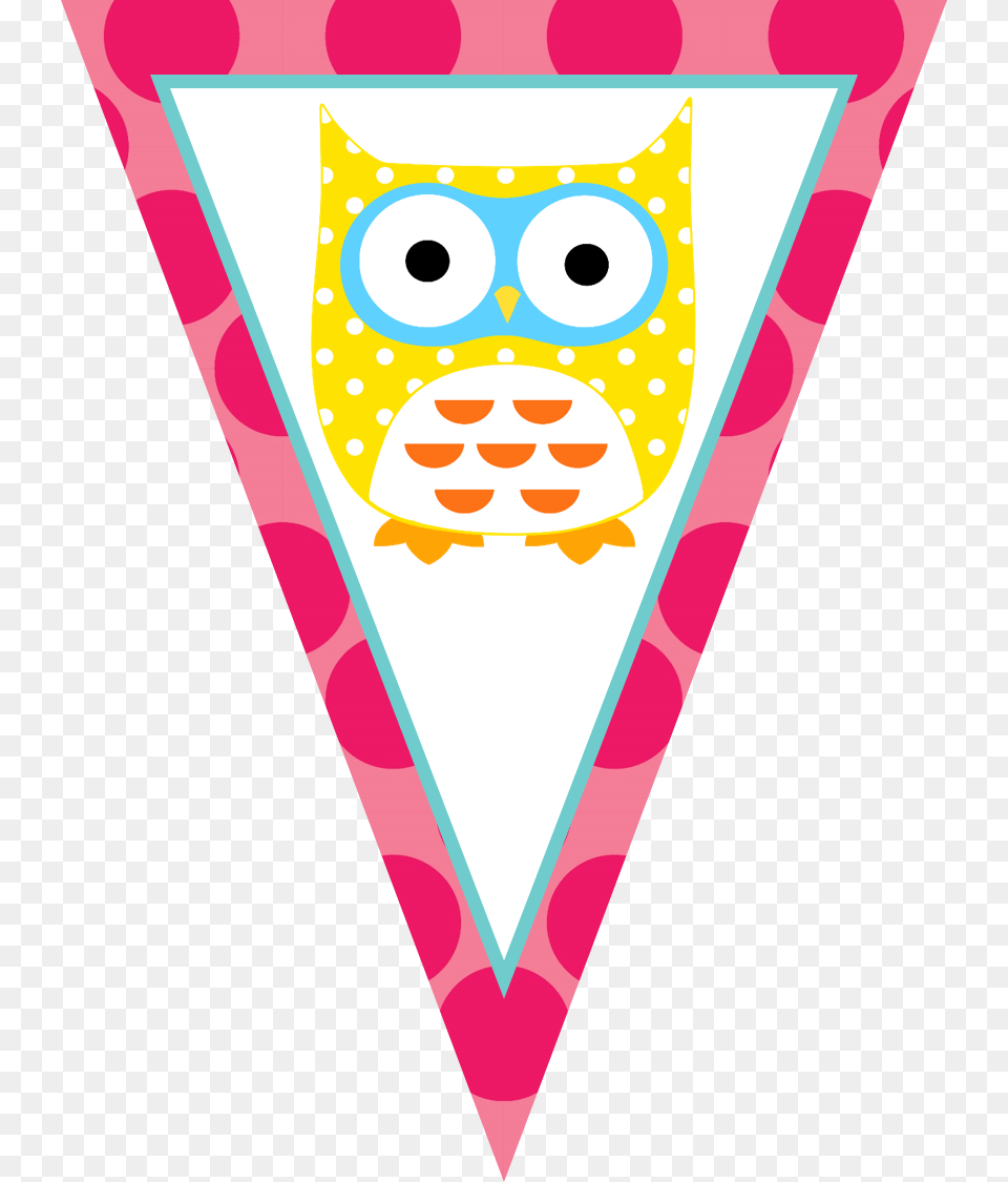 Owl Clipart Banner Owl, Triangle, Face, Head, Person Free Png Download
