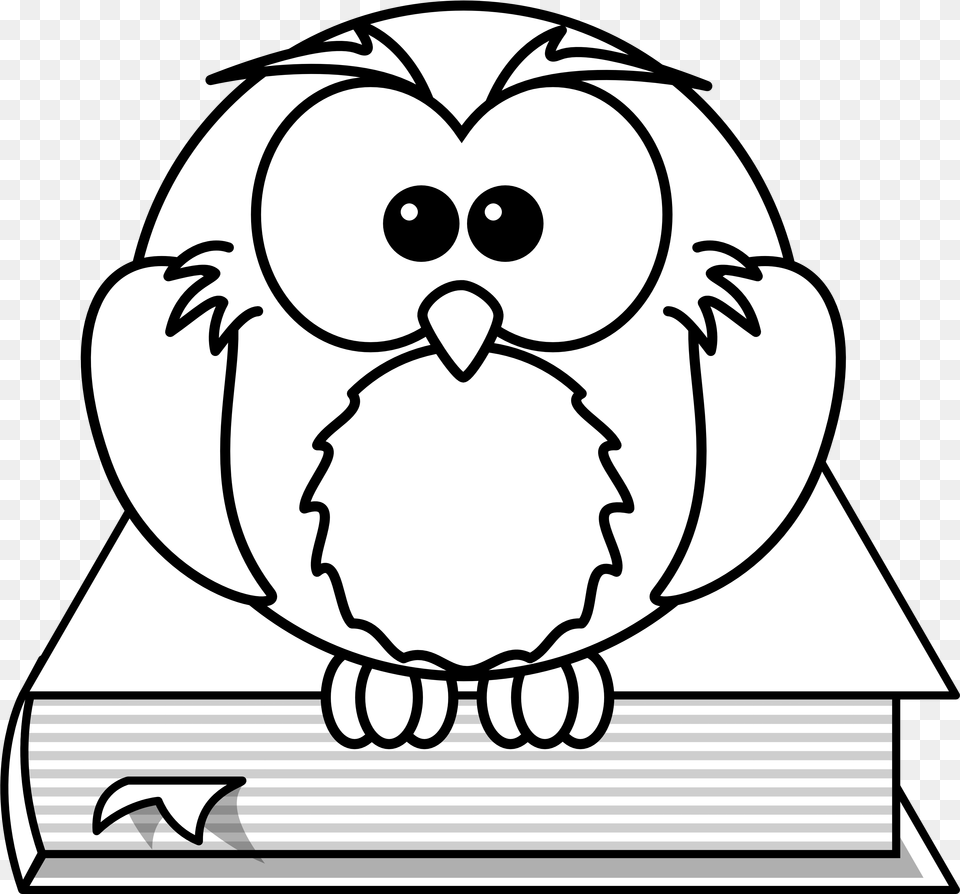 Owl Clipart Black And White, Nature, Outdoors, Snow, Snowman Png Image