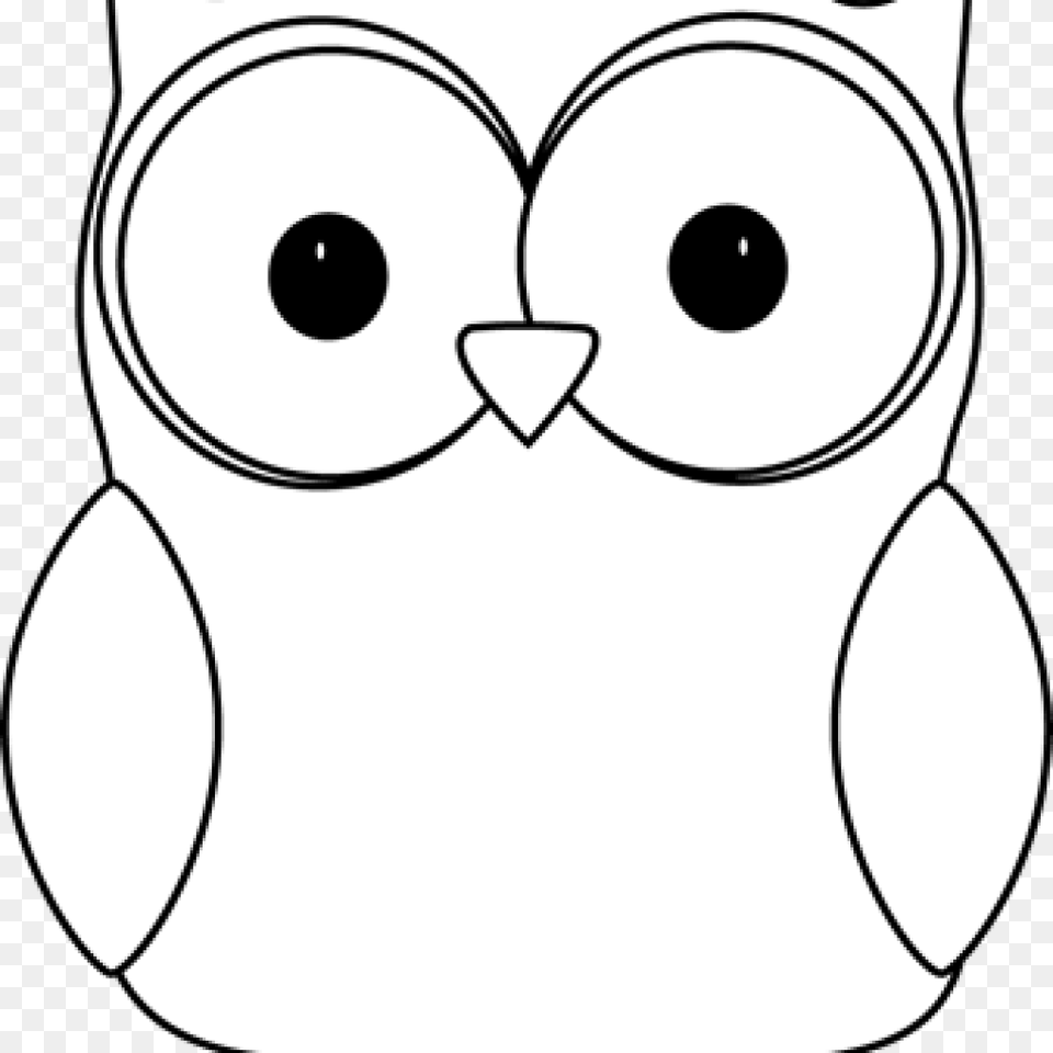 Owl Clipart Black And White Clip Art Image Winter, Stencil, Smoke Pipe, Text Free Png