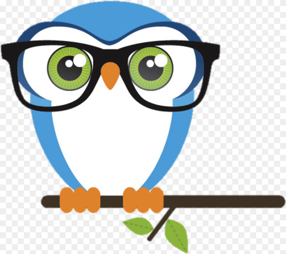 Owl Clipart Nerd Collection Cute Glasses Clip Art, Animal, Bird, Jay, Parakeet Free Transparent Png