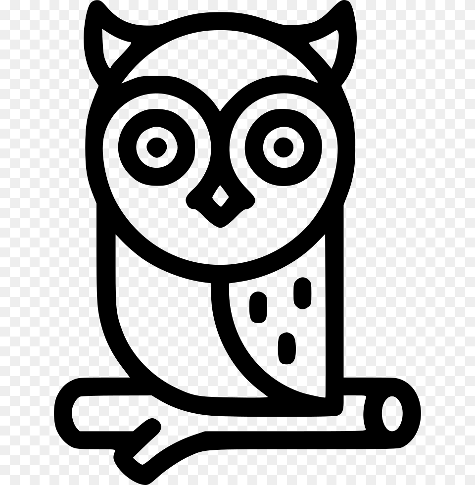 Owl Comments Icon, Stencil, Device, Grass, Lawn Free Png Download