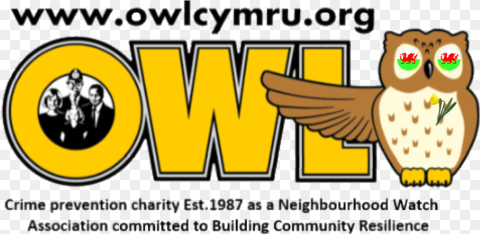 Owl Cymru Neighbourhood Watch Signs, Person, Face, Head, Animal Free Png