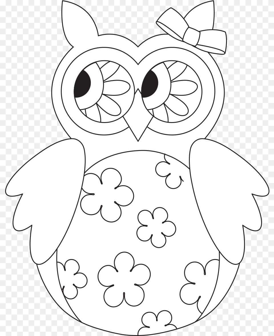 Owl Digital Stamps For Cards Owl, Art, Stencil, Baby, Person Free Png