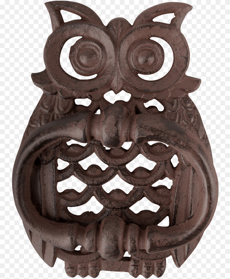 Owl Doorknocker Owl Door Cast, Accessories, Ornament, Art, Person Free Png Download