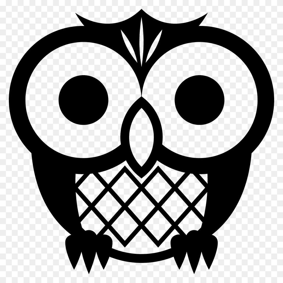 Owl Emoji Clipart, Stencil, Ammunition, Grenade, Weapon Free Png