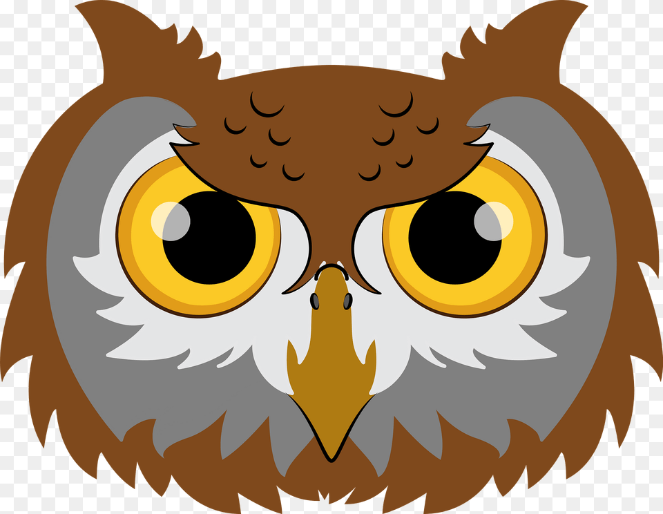 Owl Face Clipart, Animal, Beak, Bird, Baby Png Image