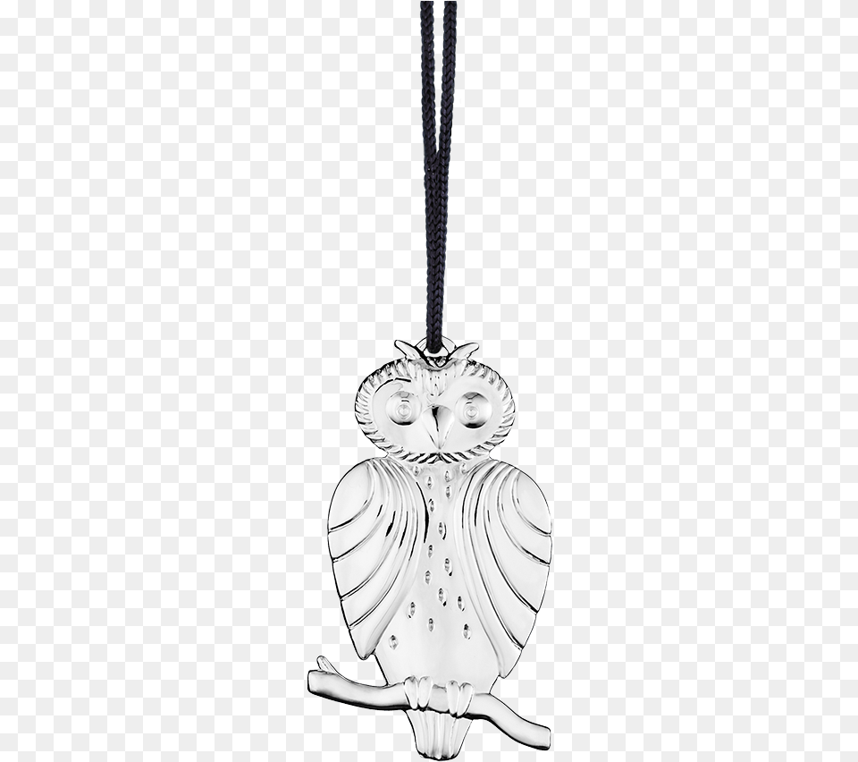 Owl H6 5 Silver Plated Karen Blixen Illustration, Accessories, Jewelry, Necklace, Pendant Free Transparent Png