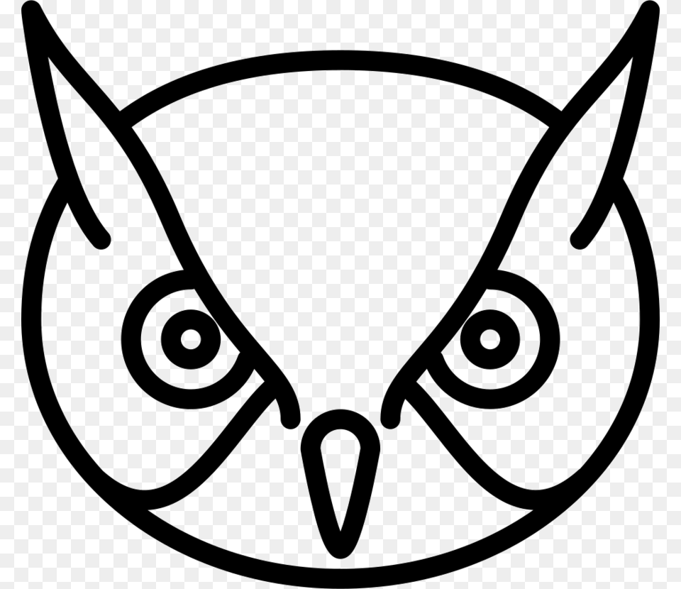 Owl Head Clipart Pig Coloring Book Colouring Pages Owl Head, Emblem, Symbol Free Png Download