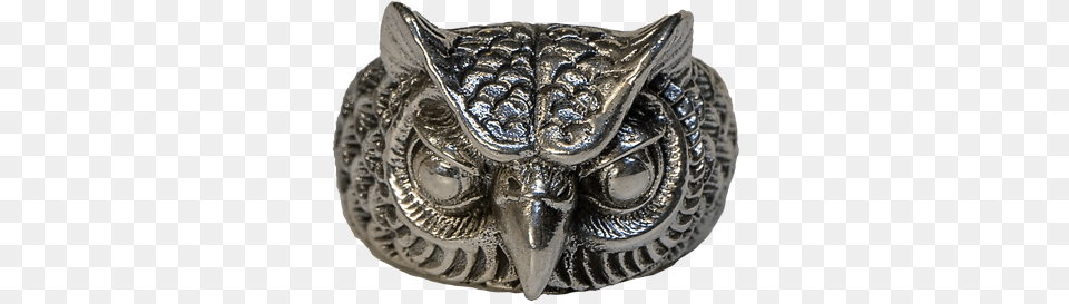 Owl Head Ring925 Solid Sterling Silver Metal Biker Gothic Punk Hedwig Potter Ebay Solid, Accessories, Animal, Insect, Invertebrate Png Image