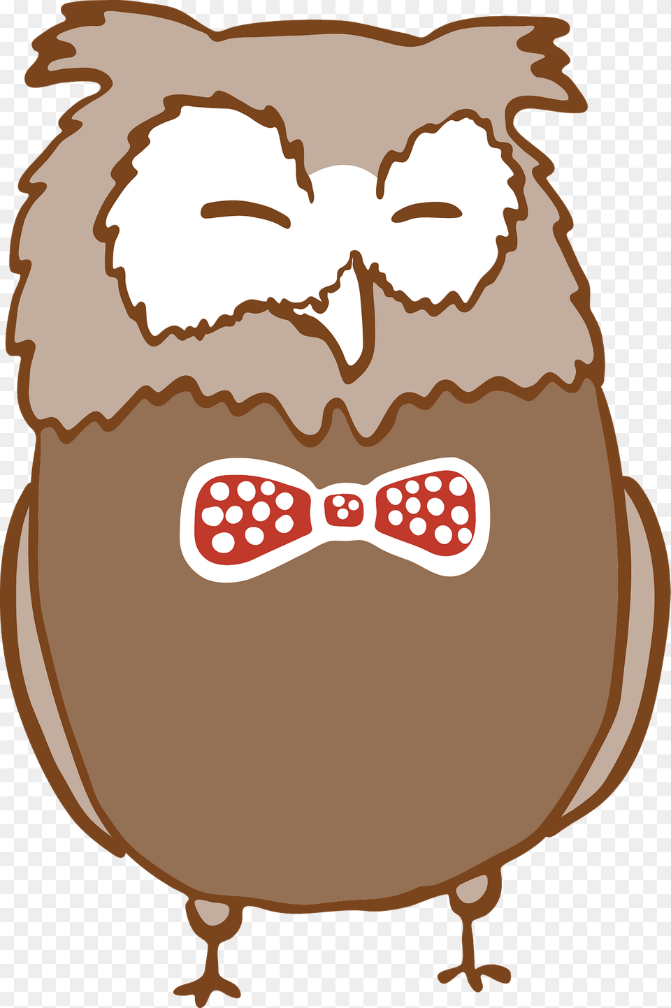 Owl In A Bow Tie With Eyes Closed Clipart, Accessories, Formal Wear, Baby, Person Free Png