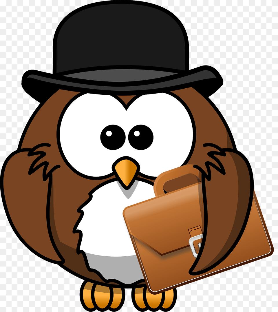 Owl In A Hat Clipart, Bag, Clothing, Nature, Outdoors Free Transparent Png
