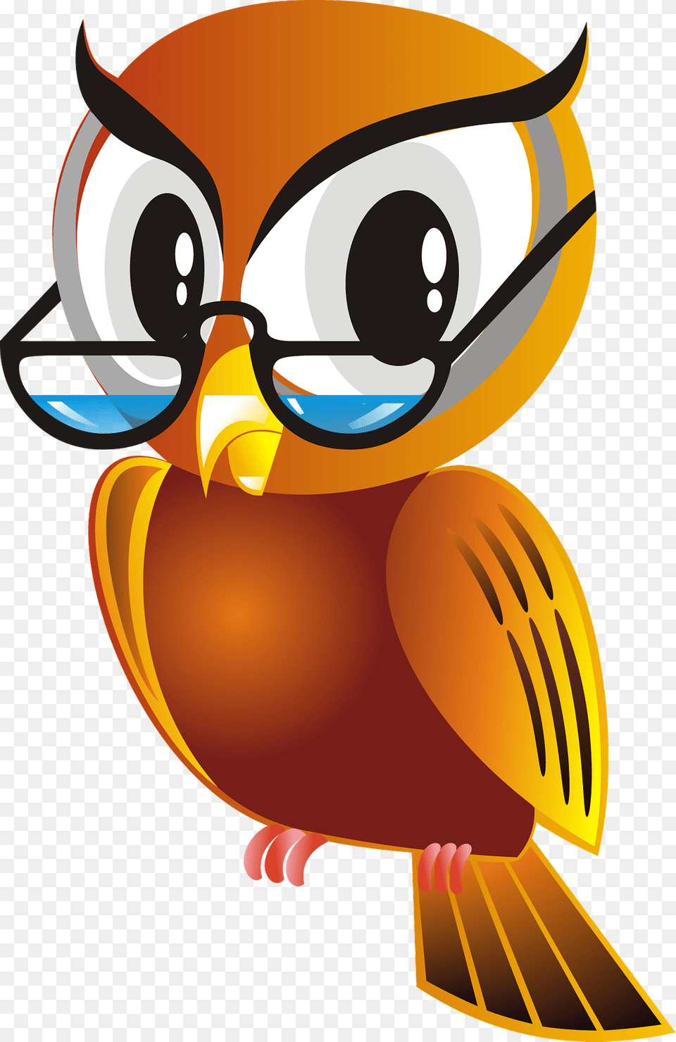 Owl In Glasses Clipart, Animal, Beak, Bird, Art Png