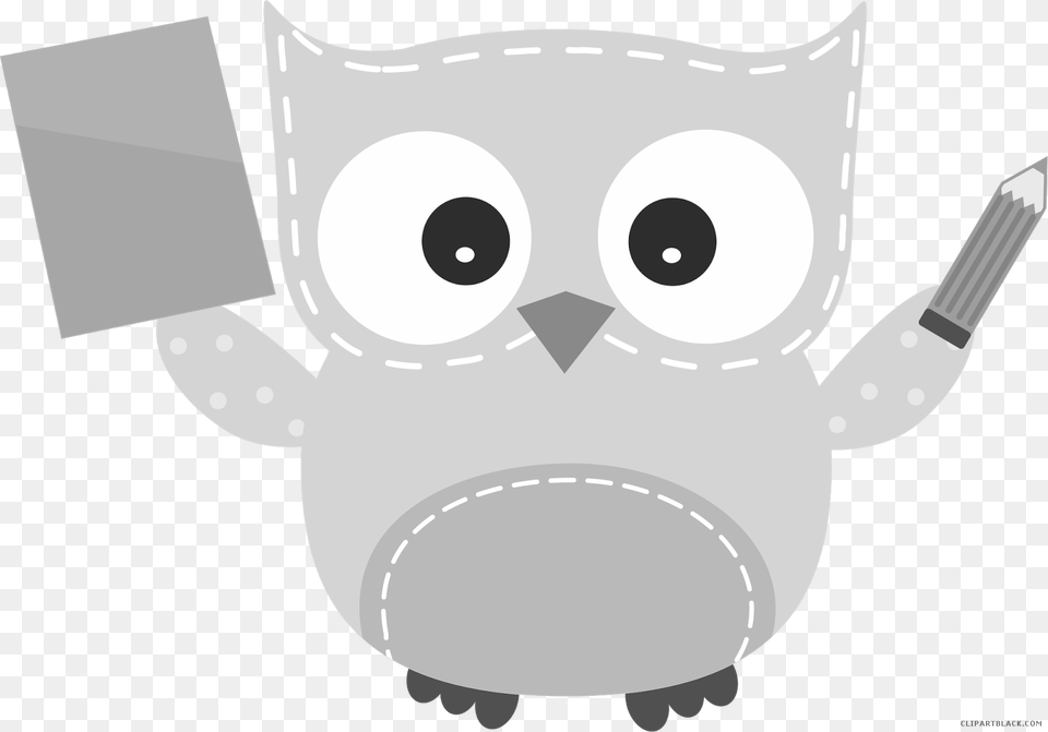 Owl Math Animal Black White Clipart Images Clipartblack Math Owl Clipart, Baby, Person, Blade, Dagger Png Image