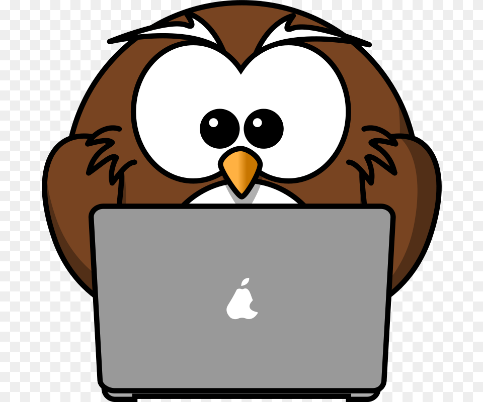 Owl Notebook, Computer, Electronics, Laptop, Pc Free Transparent Png