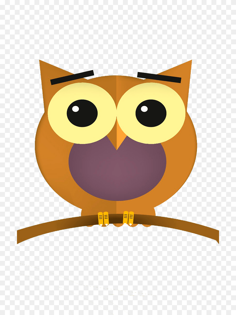 Owl On Branch Clipart, Animal, Nature, Outdoors, Snow Free Png