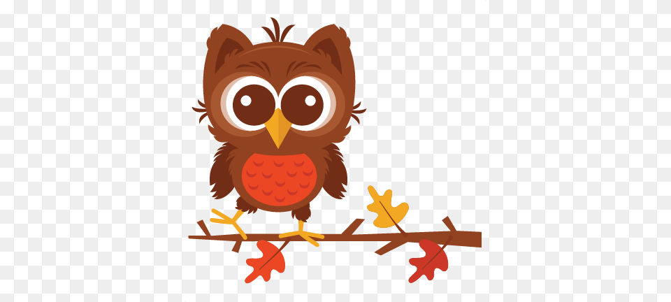 Owl On Branch Silhouette, Leaf, Plant Png Image