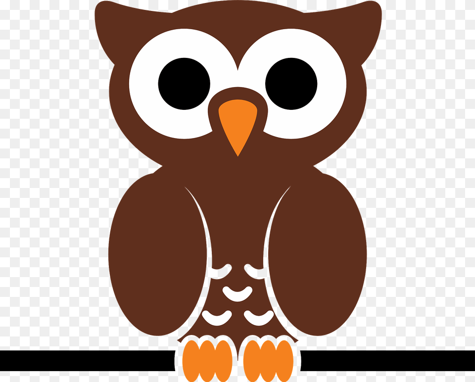 Owl On Perch Clipart, Animal, Fish, Sea Life, Shark Free Png