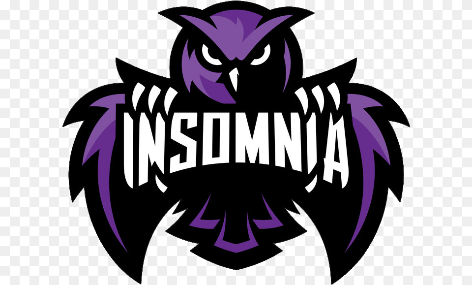 Owl Purple Global Offensive Sports Counterstrike Electronic Insomnia Esports, Logo, Symbol Free Png