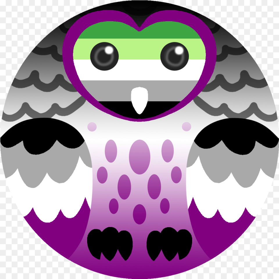 Owl Reading Book Clipart Demisexual Flag And Panromantic, Purple, Logo, Pattern Free Png Download