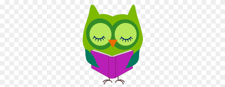 Owl Reading Clipart, Applique, Pattern, Green, Art Free Transparent Png