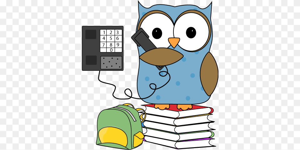 Owl School Clipart, Bag, Text, Backpack, Face Free Png