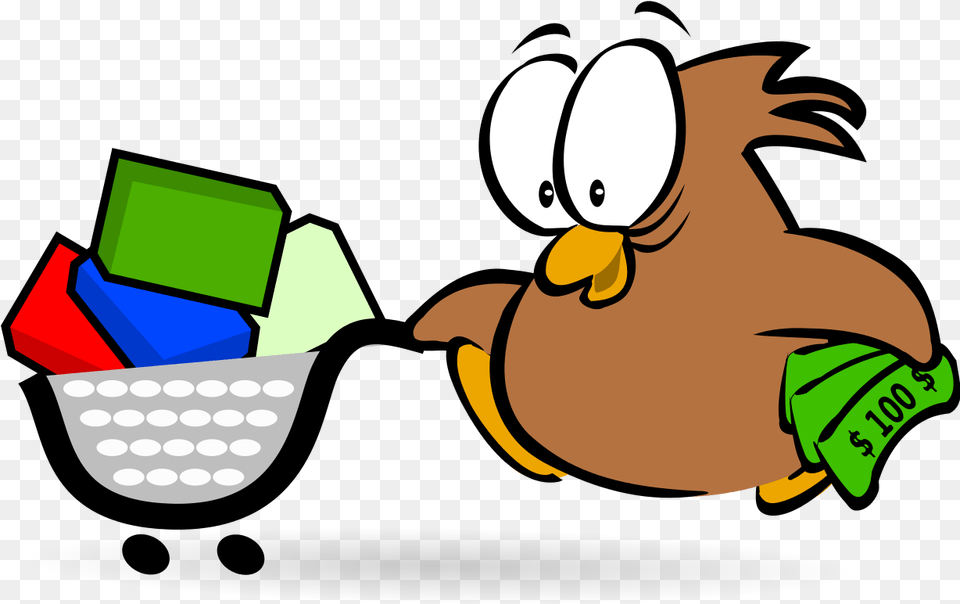 Owl Shopping By Mimooh Owl Shopping, Cartoon Png