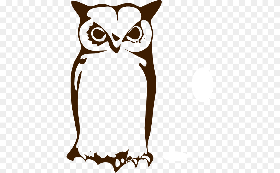 Owl Silhouette Clip Art, Stencil, Animal, Cat, Mammal Free Png Download