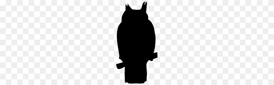 Owl Silhouette Sticker, Animal, Cat, Mammal, Pet Free Transparent Png