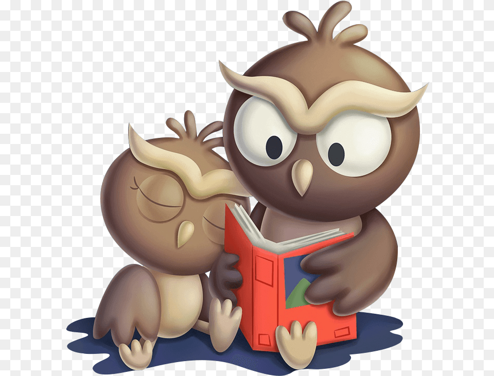 Owl Storytelling Wallpaper Desktop Environment Cartoon Cartoon Storytelling, Toy, Baby, Person Png