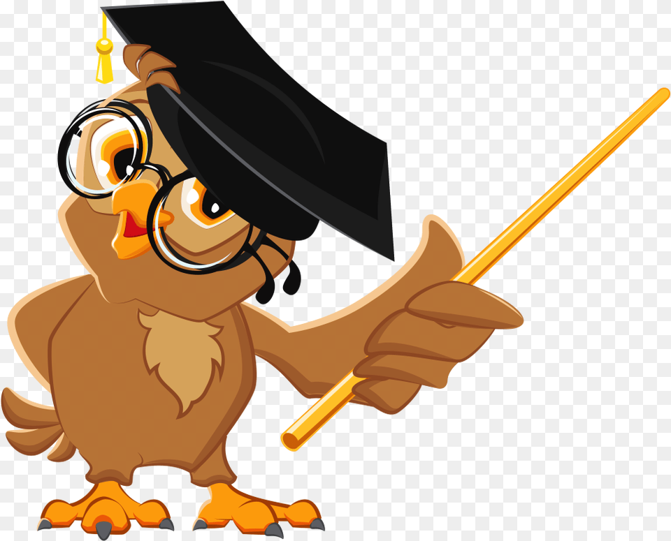 Owl Teacher Clipart, People, Person, Graduation Free Png