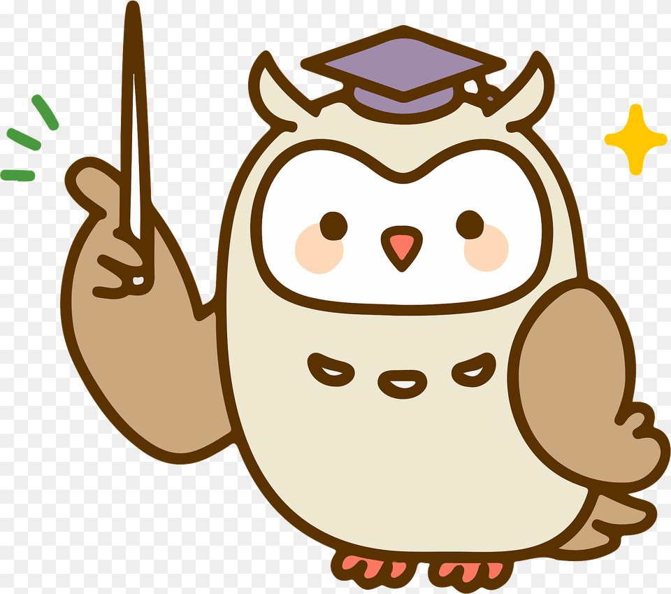 Owl Teacher Clipart, Animal, Bird Png