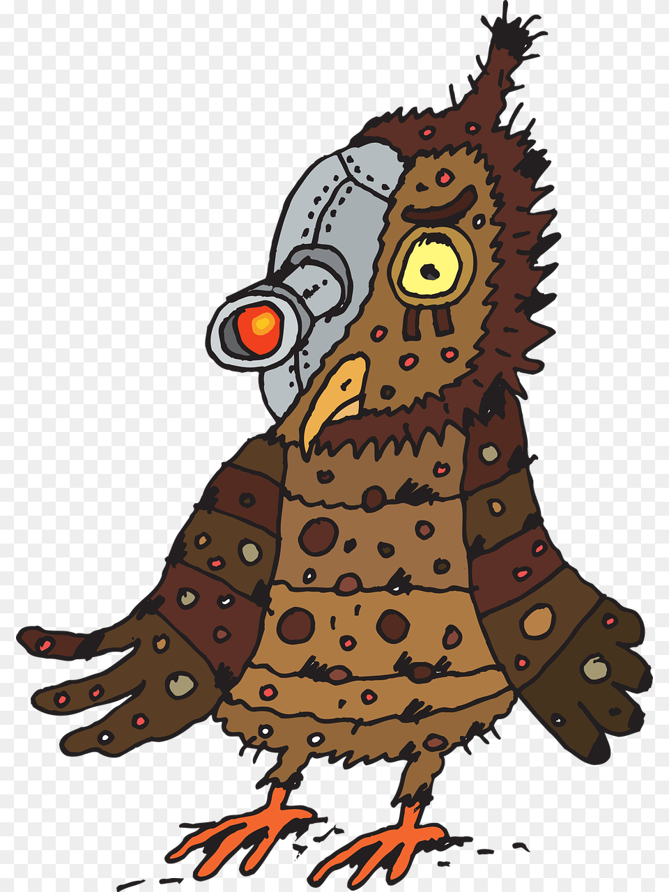 Owl Terminator Bird Robot Vision Eye Owl Terminator, Animal, Dinosaur, Reptile, Face Png