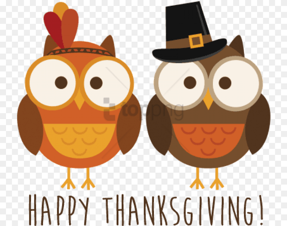 Owl Thanksgiving Clip Art, Clothing, Hat, Food, Nut Free Png Download