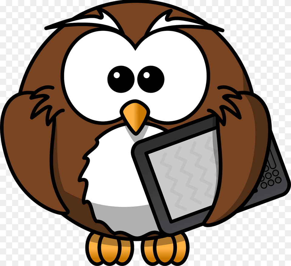 Owl With Book Clipart, Animal, Nature, Outdoors, Snow Free Transparent Png