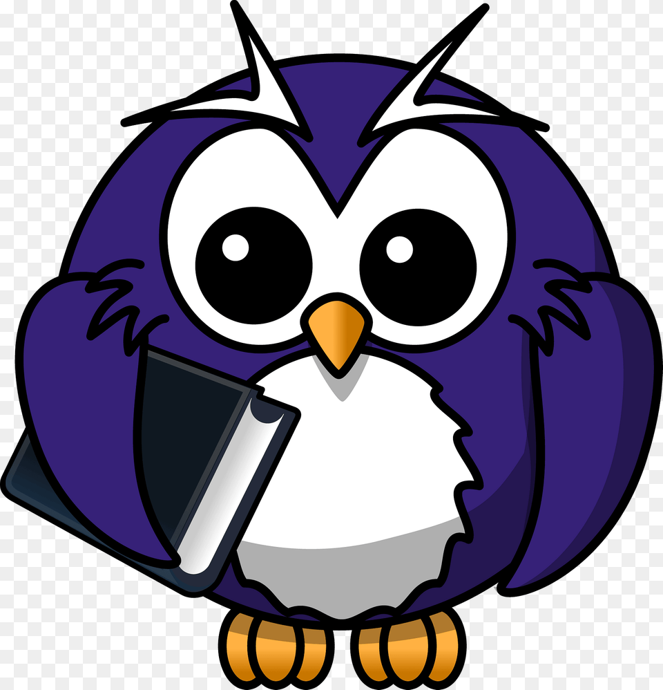 Owl With Book Clipart, Animal, Beak, Bird, People Free Transparent Png