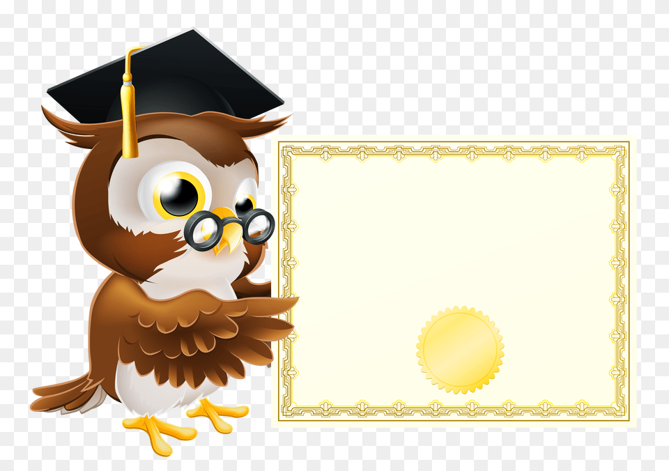 Owl With School Diploma Clipart Gallery, Graduation, People, Person, Baby Free Png Download