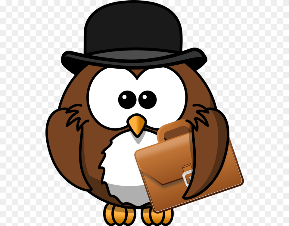 Owlartworkheadgear Owl With Hat Cartoon, Clothing, Bag, Nature, Outdoors Free Png