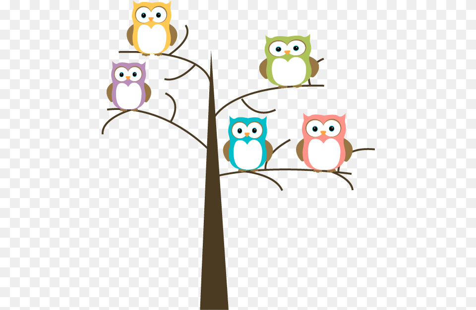 Owls In A Tree Clip Art Owls In A Tree Clipart, Animal, Bird Free Png