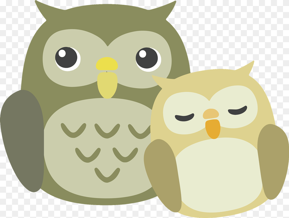 Owls Mother And Baby Clipart, Animal, Mammal, Bear, Wildlife Free Png