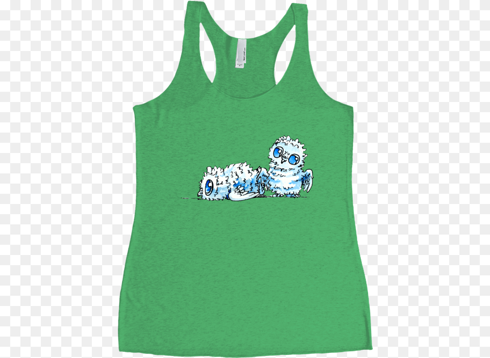 Owls Racerback Tank Top Sleeveless Shirt, Clothing, Tank Top, Person, Baby Free Png Download